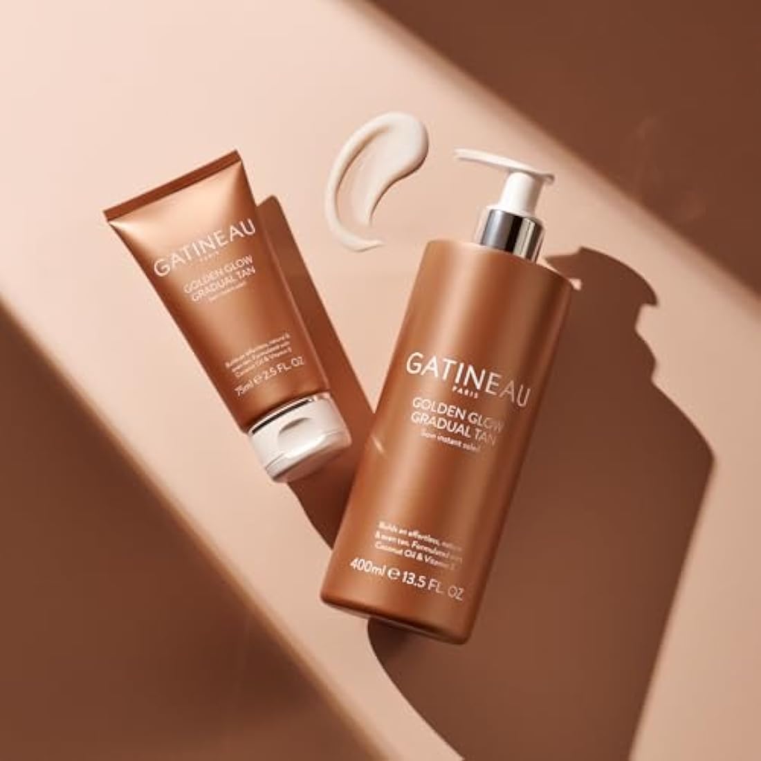 Gatineau - Golden Glow Gradual Tan (400ml) + Golden Glow (75ml), 2 in 1 Moisturiser & Self Tanning Lotion