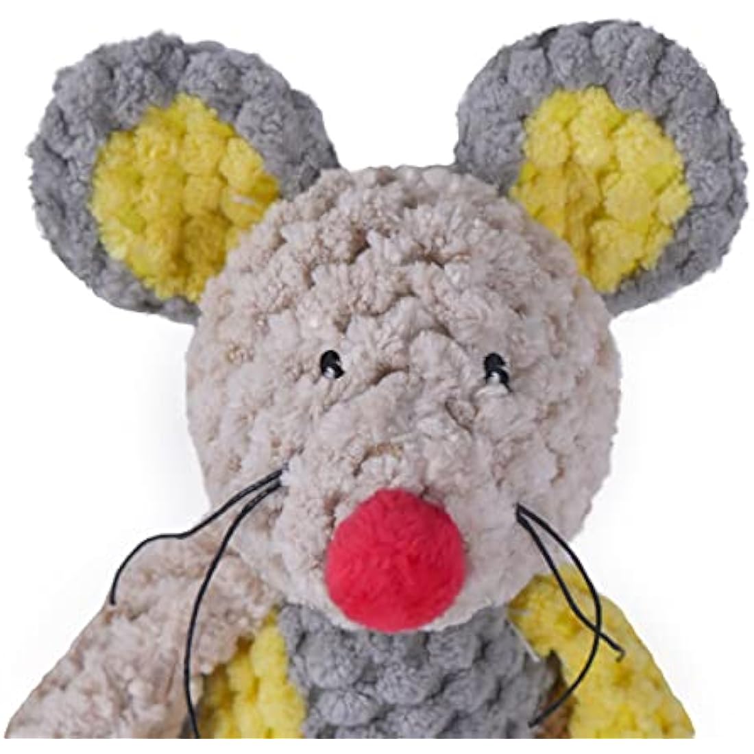 Rosewood Molly Mouse Dog Toy - Soft Squeaky Plush Toy for Small Dogs and Puppies - Cute Mouse Design for Cuddling and Play - Lightweight, Interactive Toy for Indoor Fun