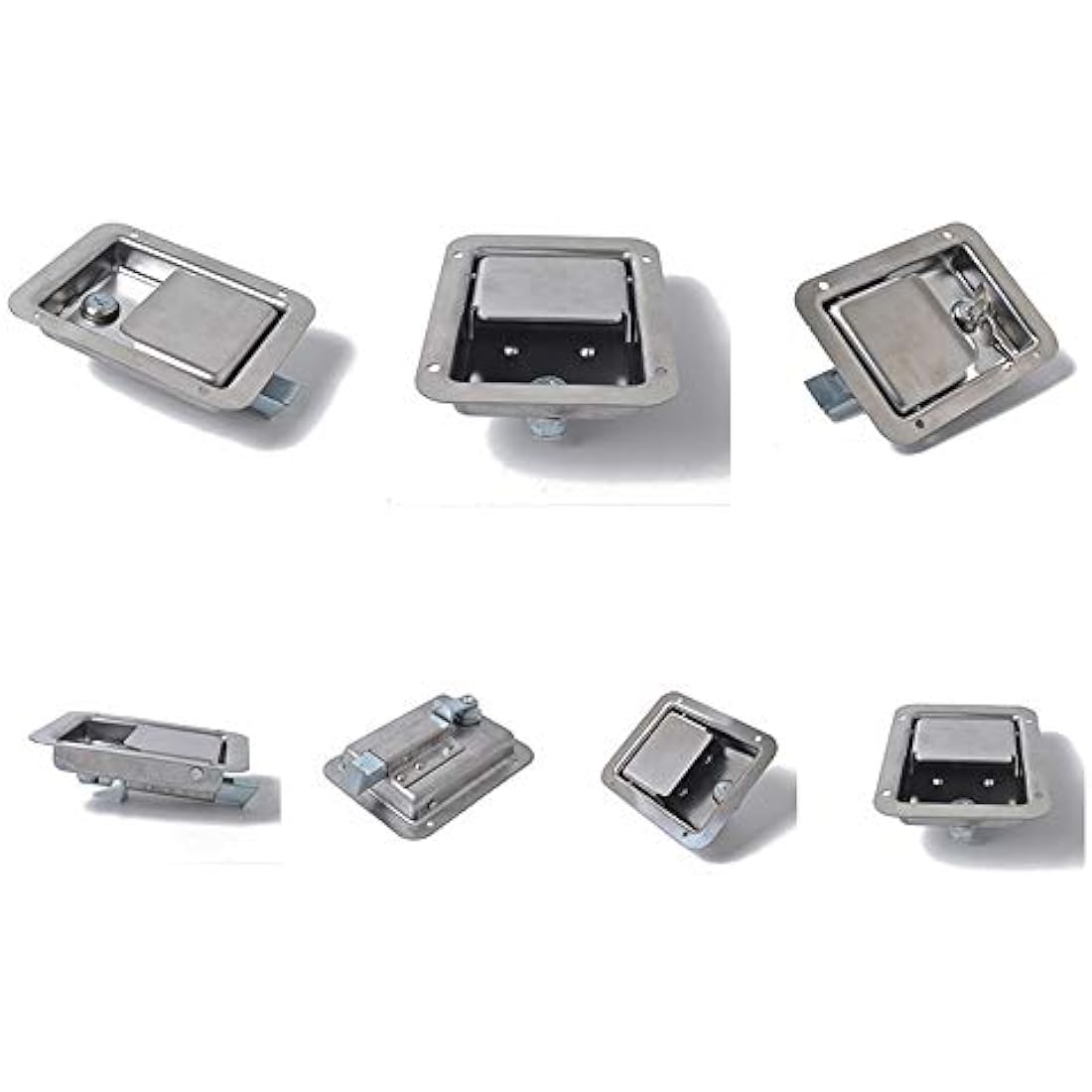 Stainless Steel Trailer RV Travel Lock Anti-Theft Paddle Door Tool Box Lock for Caravan Truck Camp Motorhome Patrol Car