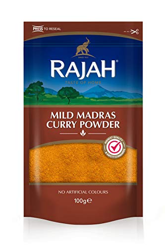 Rajah Spices Mild Madras Curry Powder | Madras | Mild | Curry Powder | (100g)