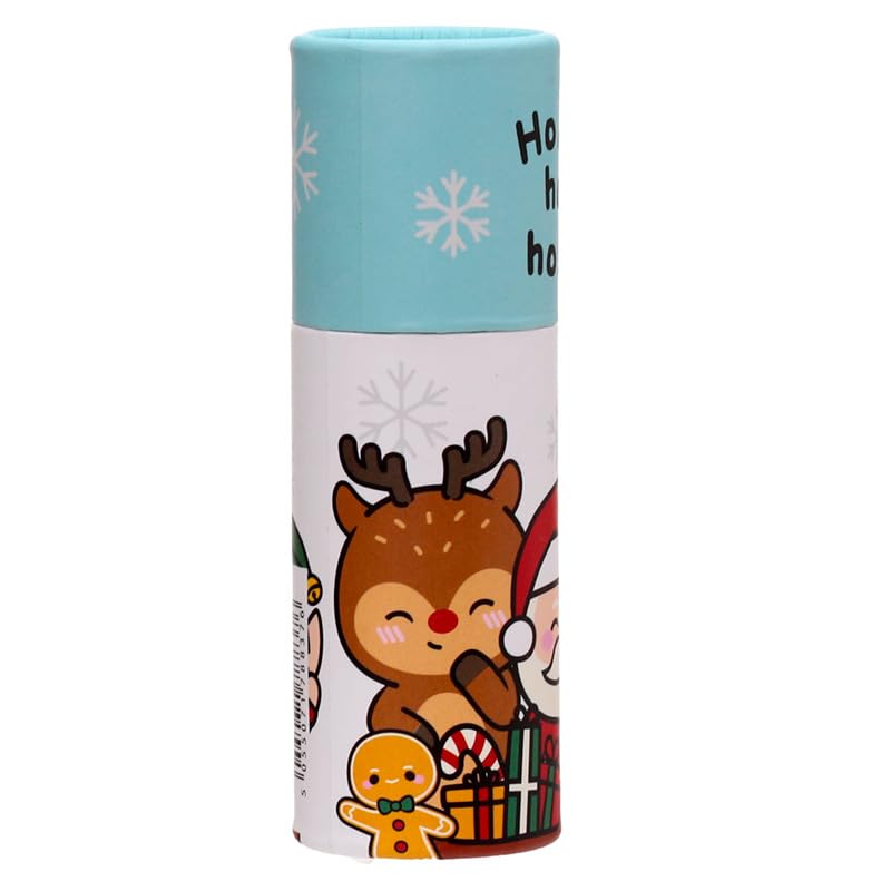 Puckator Christmas Festive Friends Pencil Pot with 12 Colouring Pencils - Cute Stationary - Coloured Pencils School Stationary Pencil Roll Colouring Pencil Color pencils Coloured Pencils for Adults