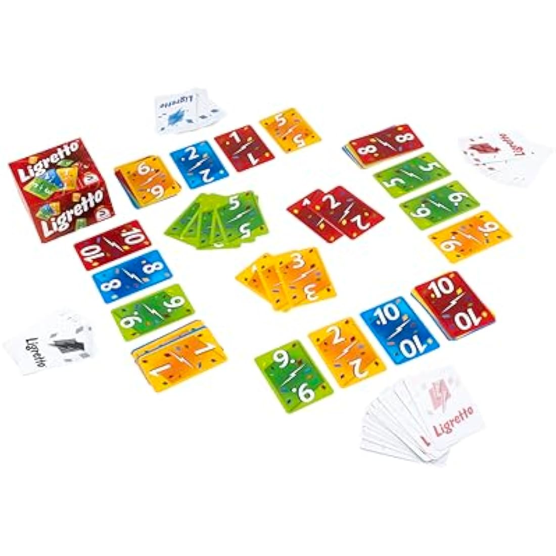 Schmidt | Ligretto Red | Card Game | Ages 8+ | 2 to 4 Players | 15 mins Minutes Playing Time