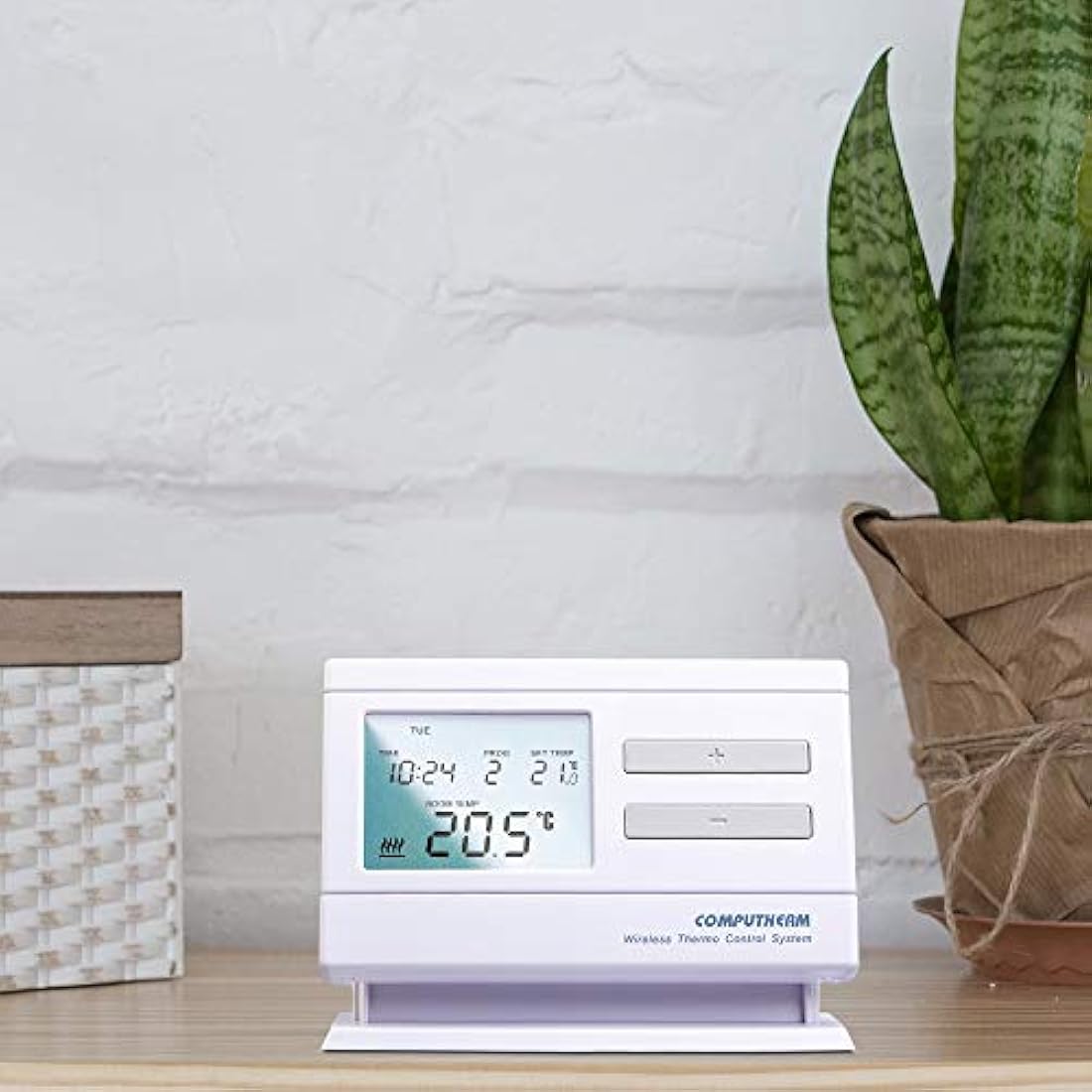 COMPUTHERM Q7RF Wireless Programmable Room Thermostat, Temperature Thermometer, Portable Thermostat, Economy & Comfort Mode