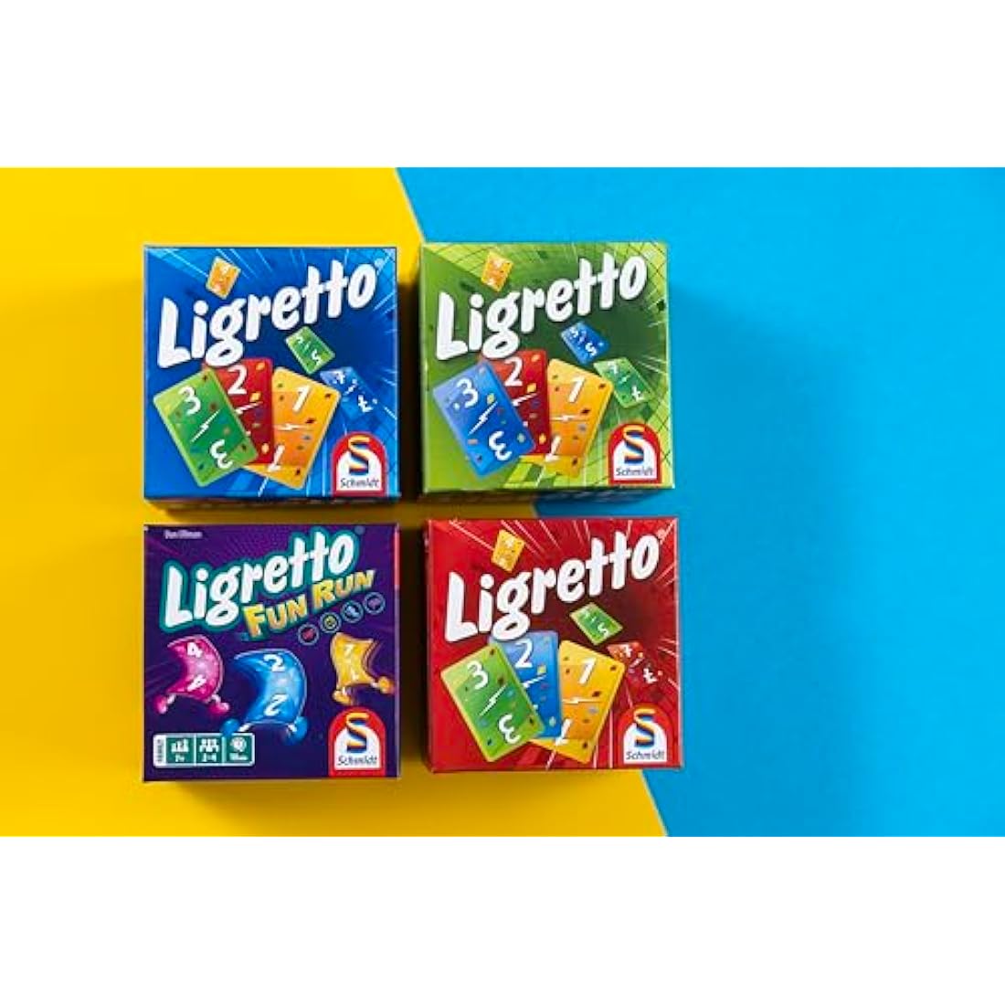 Schmidt | Ligretto Red | Card Game | Ages 8+ | 2 to 4 Players | 15 mins Minutes Playing Time