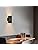 ouglres Black Wood Wall Light with Switch, Vintage Night Light LED Warm White Lighting Modern Design for Bedroom Living Room Hallway Stairwell 8W