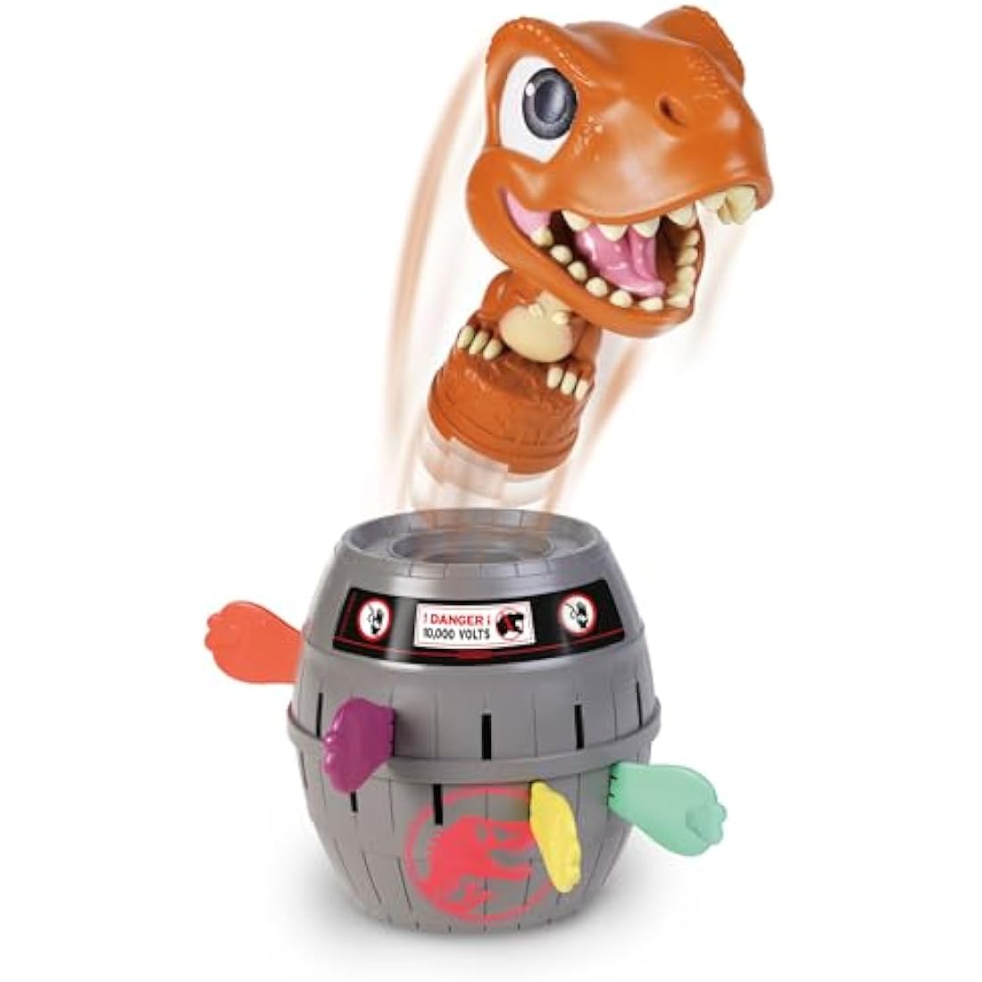 TOMY Pop Up Trex Classic Children's Action Game, Family & Preschool Kids Game, Jurassic World Games, Action Game for Children 4, 5, 6, 7, 8 Year Old Boys & Girls & Adults