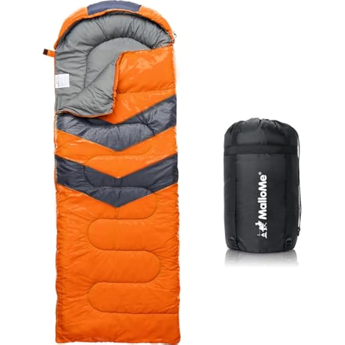 MalloMe Sleeping Bags for Adults & Kids Sleeping Bag 3-4 Season - Ultralight Backpacking Sleeping Bag Cold Weather & Warm, Lightweight Compact, Single Adult Girls Boys Winter Sleep Camping Accessories