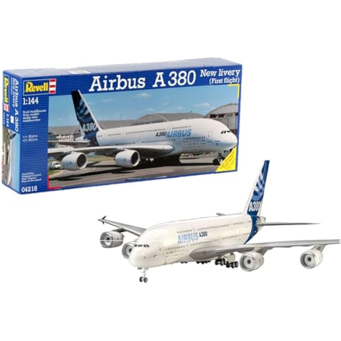 Revell 04218 Airbus A380 Design New livery First Flight 1:144 Scale Unbuilt/Unpainted Plastic Model Kit