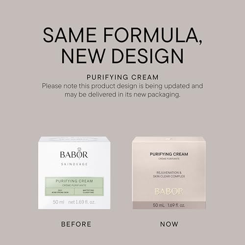 BABOR SKINOVAGE Purifying Cream, Facial Cream for impure Skin, Clarifying and pore refining Facial Care, Vegan formula, 50 ml