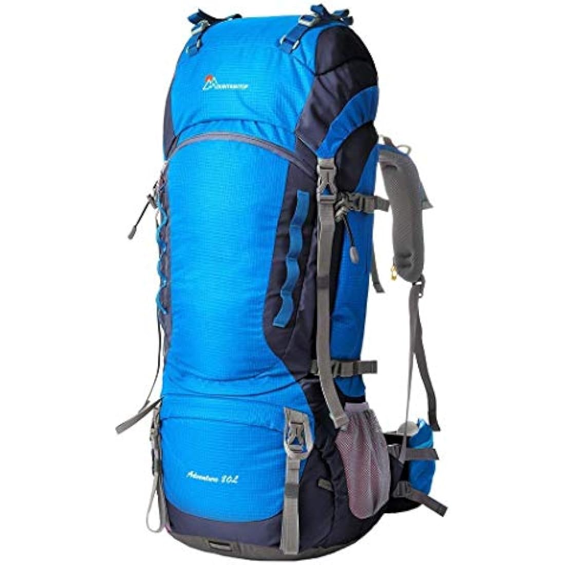 MOUNTAINTOP Hiking Backpack 80L Waterproof Mountaineering Backpack Large Camping Trekking Rucksack Multifunctional Climbing with Rain Cover