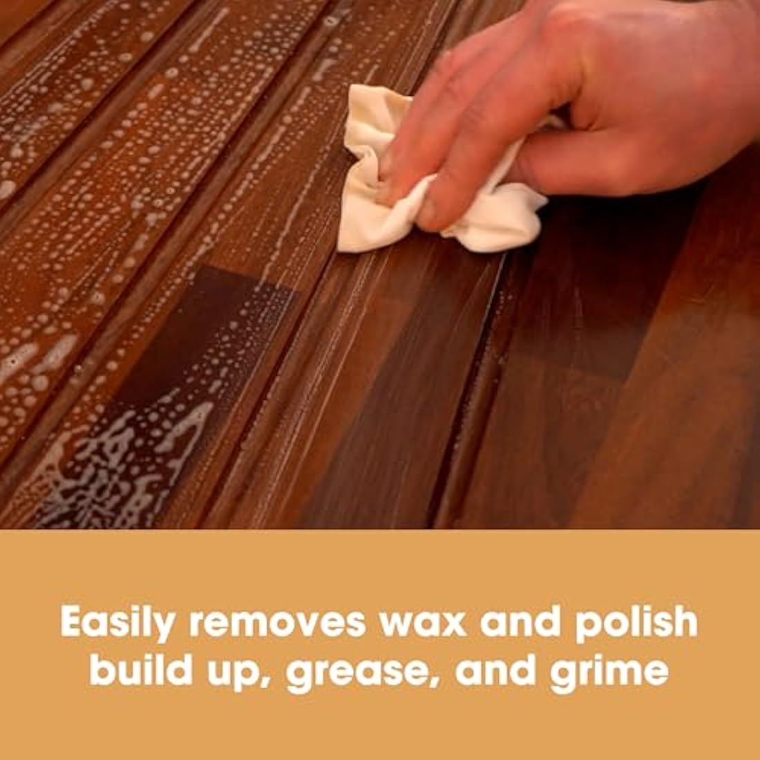 Furniture Clinic Wood Cleaner (500ml) | Restore & Clean Wooden Floors, Furniture, Blinds, Doors, Decking and Many other Wood Surfaces - Easily Remove Wax & Polish Build up, Grease and Grime