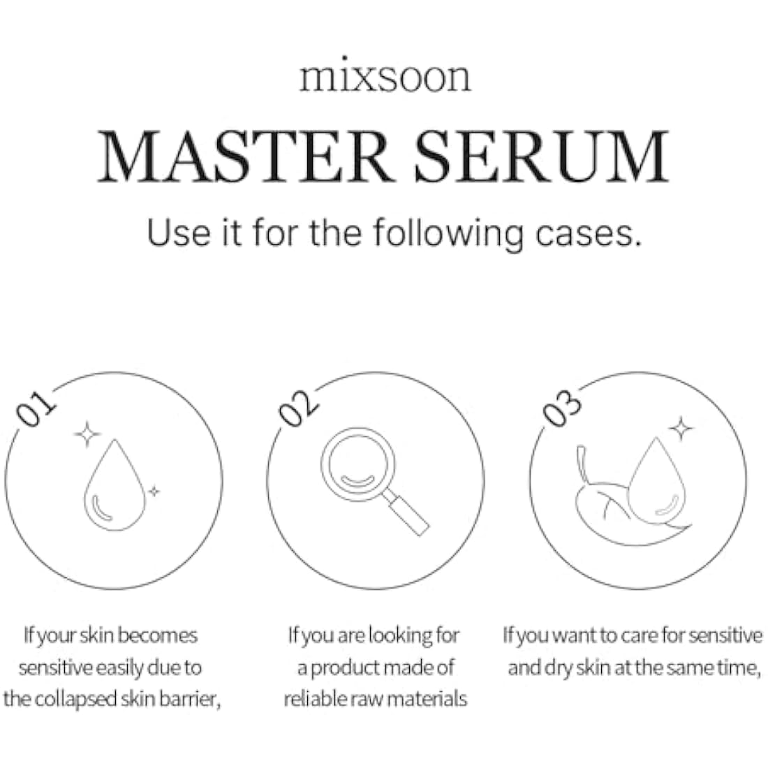 mixsoon Master Serum, Moisturizing Serum for Healthy Skin and Improve Skin Barrier, Cruelty Free