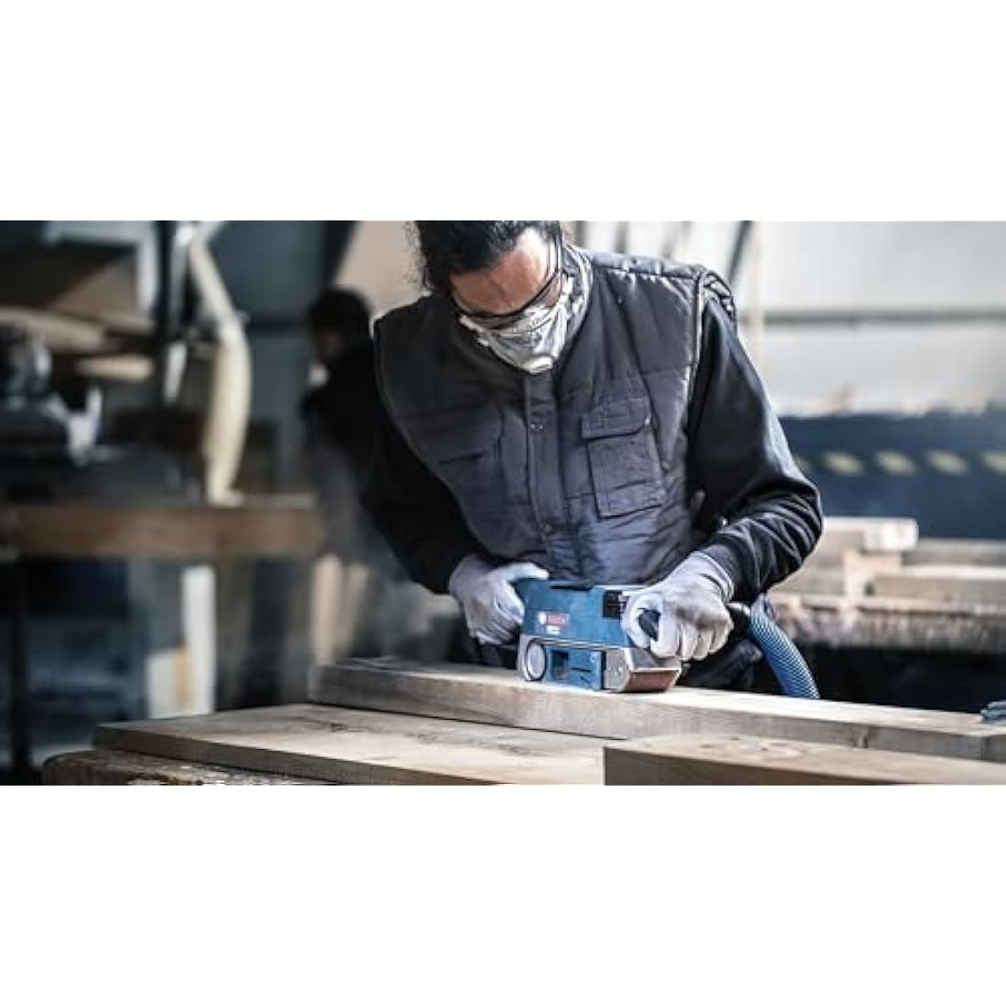 Bosch 10x PRO Paint on Wood and Hardwood X440 Sanding Belt for Sanders (for Paint on Wood, Hardwood, 75 x 533 mm, Grit 220, Professional Accessory Belt Sander)