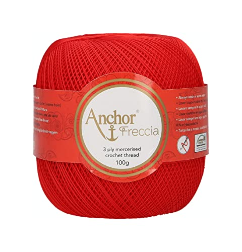 خيط كروشيه Anchor 4770016-00046، قطن 100%، مقاس 46، سمك 16، 163 جم