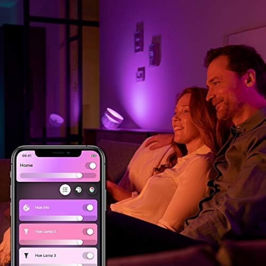 Philips Hue Iris White and Colour Ambiance Table Lamp Smart Lighting. [White] with Bluetooth. Works with Alexa, Google Assistant and Apple HomeKit, 1 Count (Pack of 1)