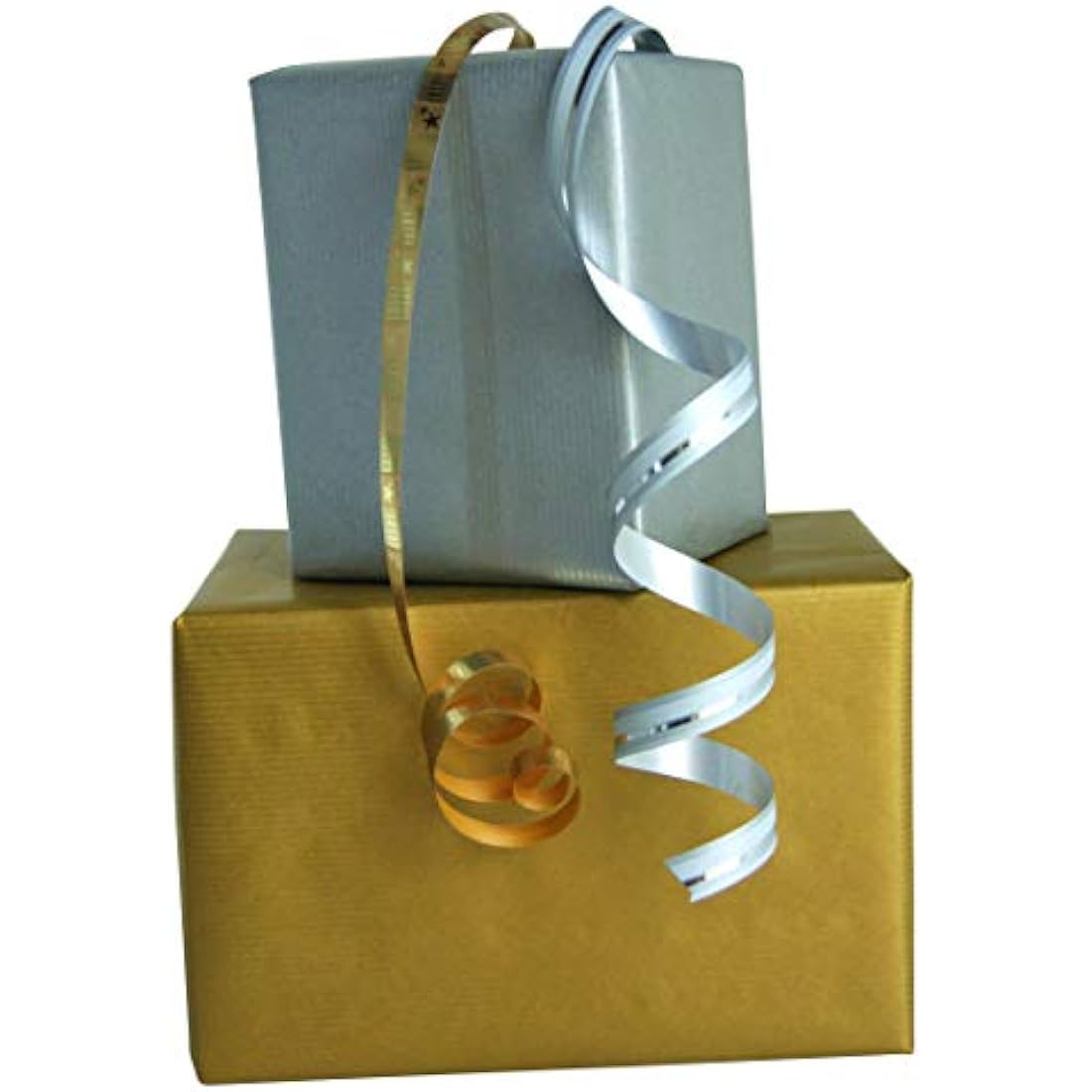 Clairefontaine - Ref 507275C - Nature Kraft Long Roll Wrapping Paper (Single Roll) - 70cm Width x 250m Length, 60gsm Ribbed Kraft Paper - Solid Gold Colour