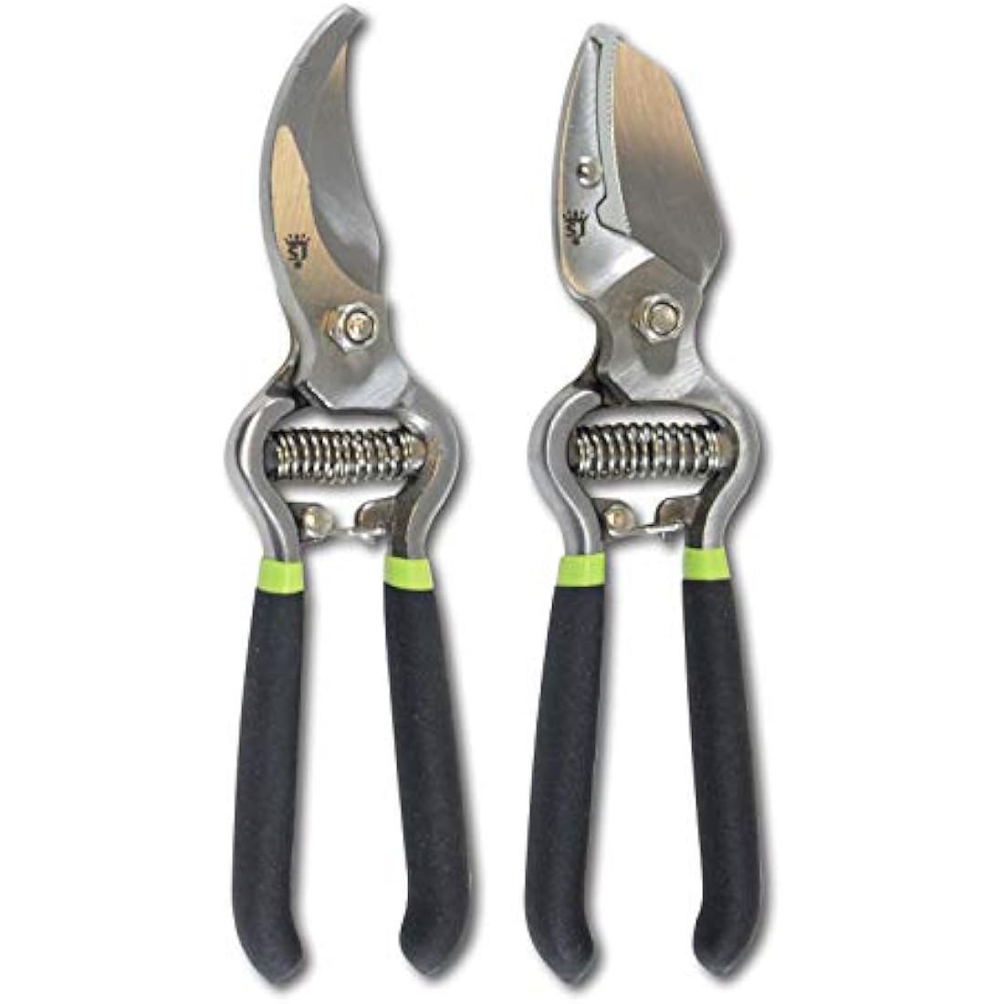 Spear & Jackson CUTTINGSET8K Kew Gardens Collection Vintage Bypass & Anvil Secateur Set, Black
