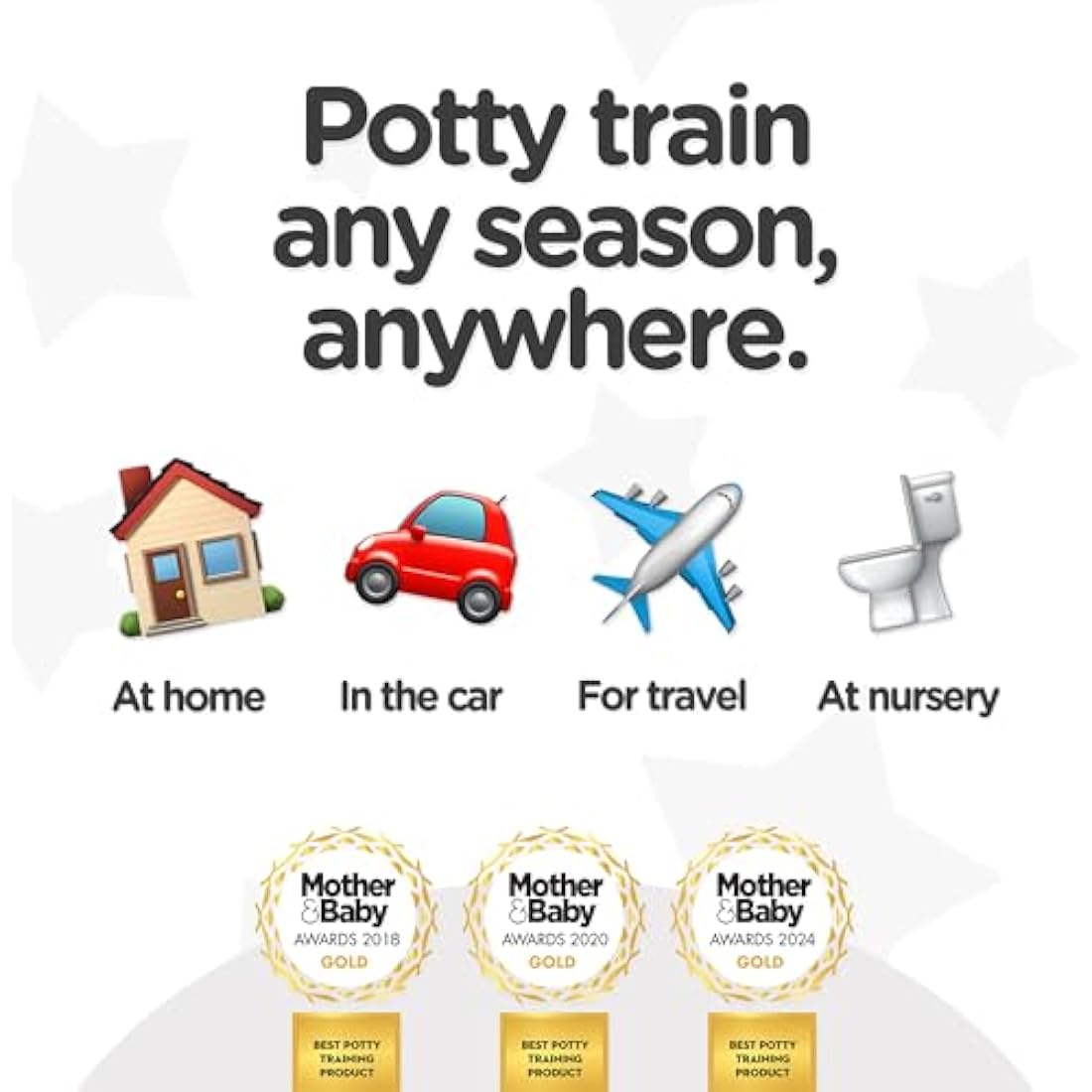 My Carry Potty - Dinosaur Travel Potty, Award-Winning Portable Toddler Toilet Seat for Kids to Take Everywhere