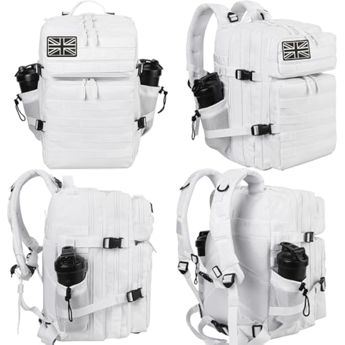 LHI Military Tactical Backpack for Men and Women 45L Large waterproof Rucksack for School, Hiking, Trekking, Hunting