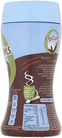 Options Mint Hot Chocolate Drink (Multipack of 6 x 220 g Jars)