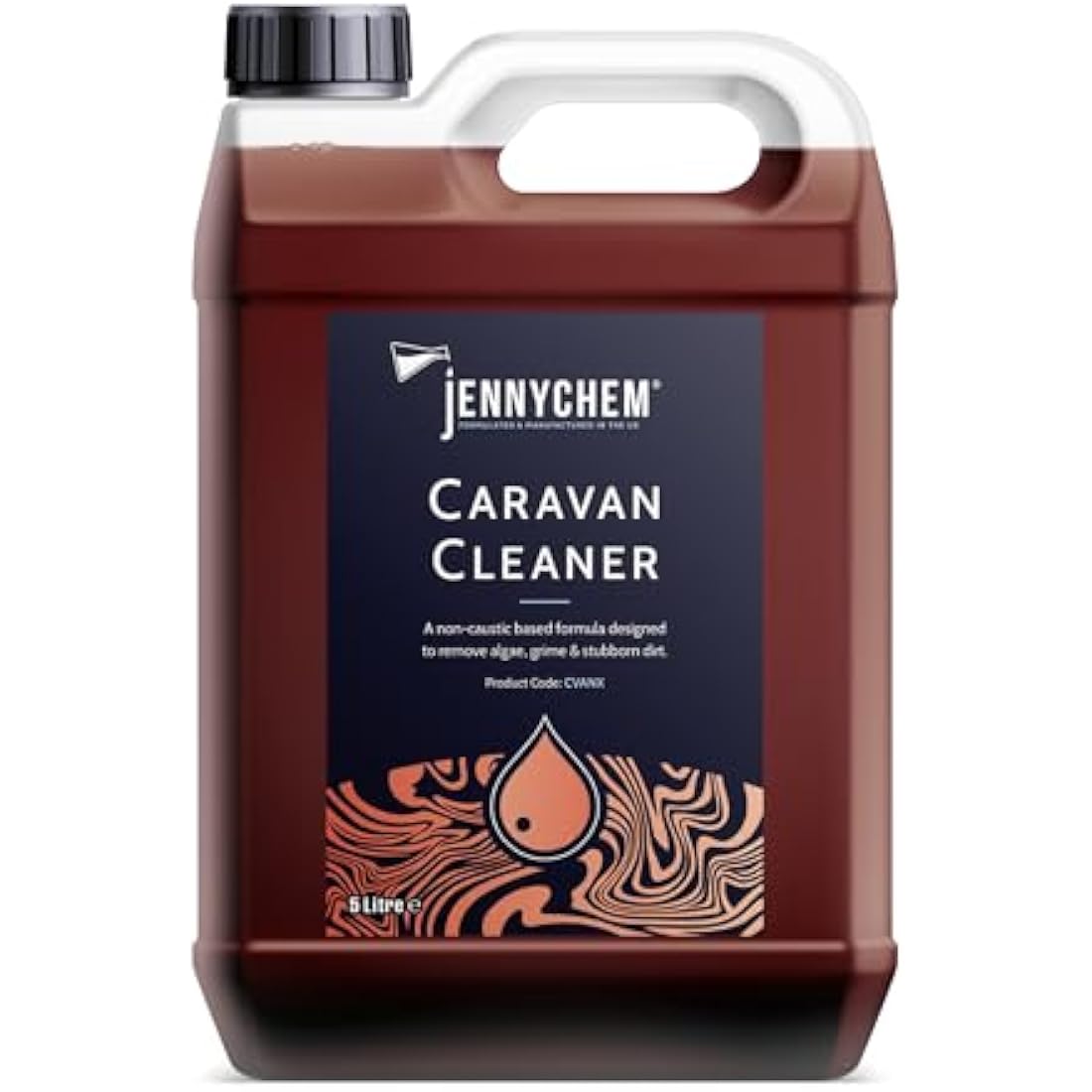 Concentrated Motorhome & Caravan Cleaner (5L) - Campervan Cleaner - Algae and Caravan Black Streak Remover on All Caravan Surfaces