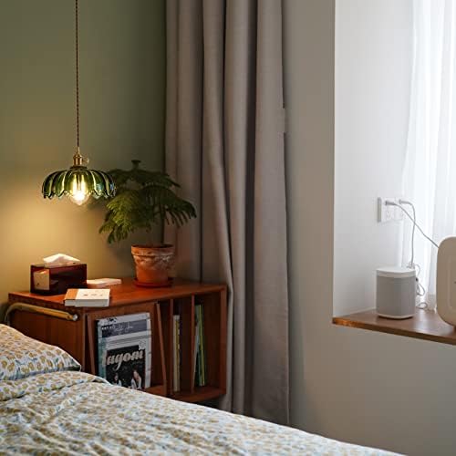 XZHGCEE Glass Pendant Light Green Ceiling Light, Hanging Ceiling Lights Vintage Pendant Light, Pendant Lights for Kitchen Island Bedroom Hallway Study Room Coffee Bar