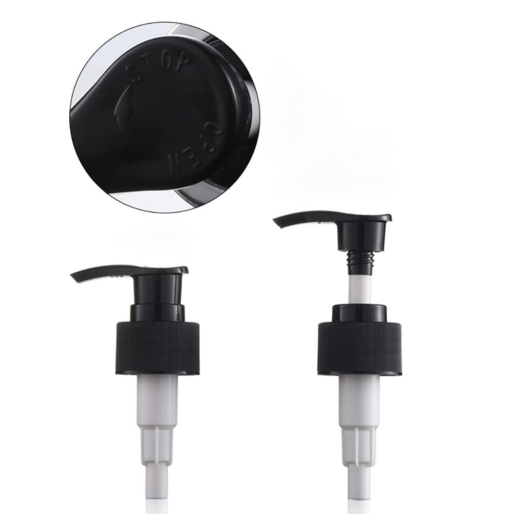 HugeDE 2 Pcs 500ml Plastic Pump Bottle Empty Refillable Lotion Bottles Shampoo Dispenser Container Large Capacity Liquid Soap Bottles for Bath Green