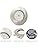 Wondlumi 6X 5W LED Downlights Ceiling Spot Lights Ultra Slim Recessed Ceiling Lights IP44 Round Brushed Chrome Spotlights Cool White 6000K 240V for Bathroom Kitchen Bedroom