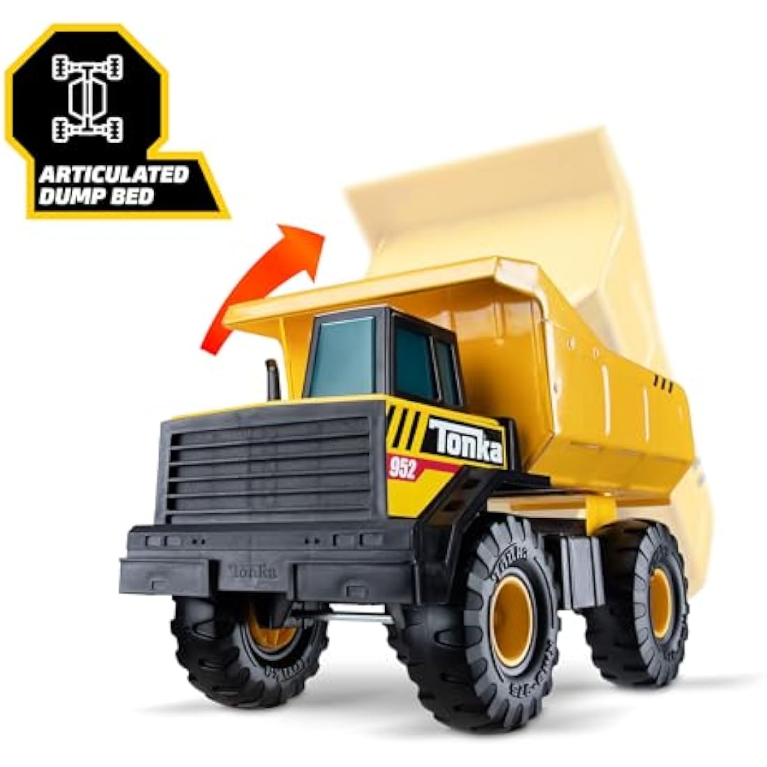 Tonka Steel Classics | Mighty Dump Truck | Kids Construction Toys for Boys and Girls, Vehicle Toys for Creative Play, Motor Skill Development for Kids Ages 3+ | Basic Fun 06087 FFP