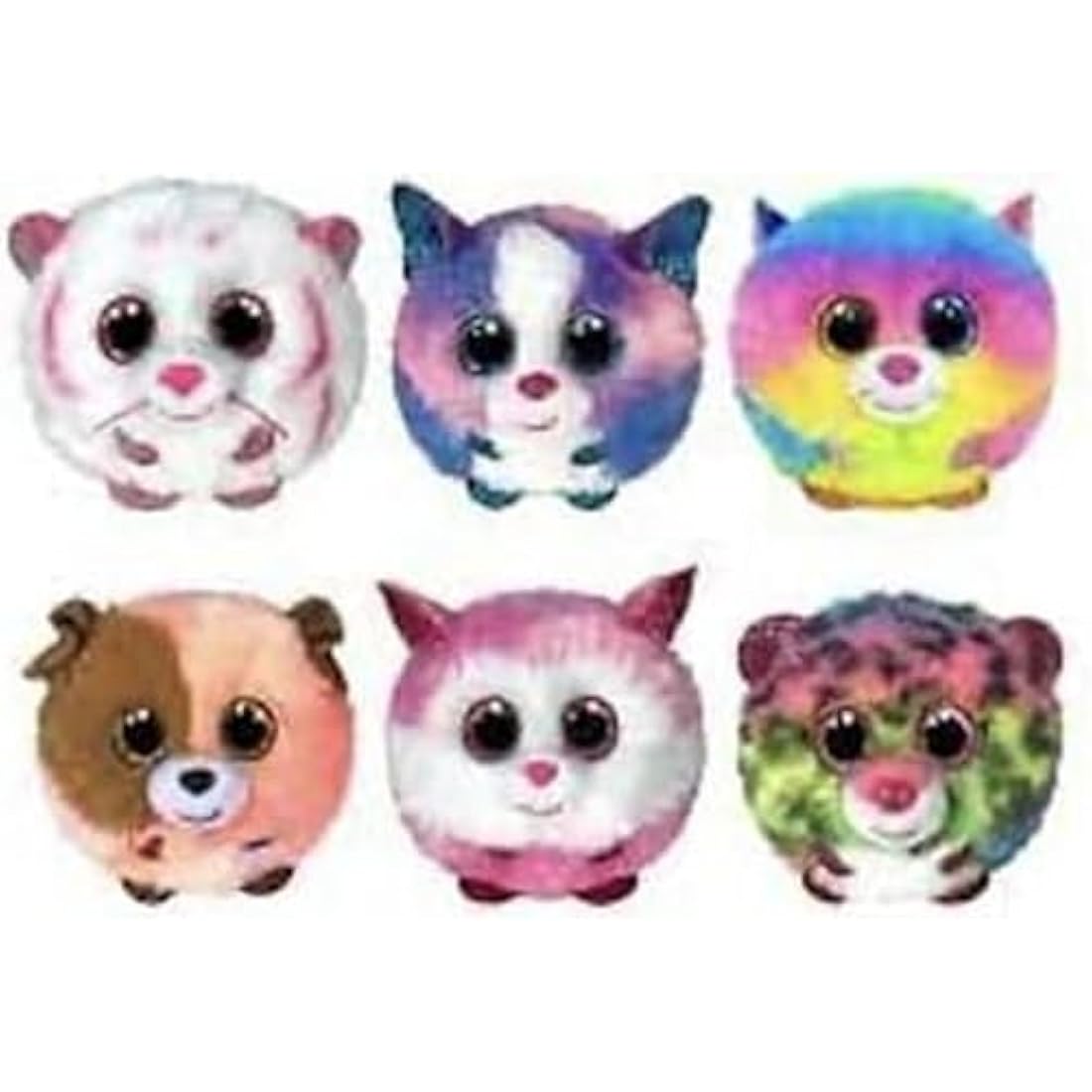 TY 2007540 Gizmo Cat Puffies Plush Animal, Multicolor