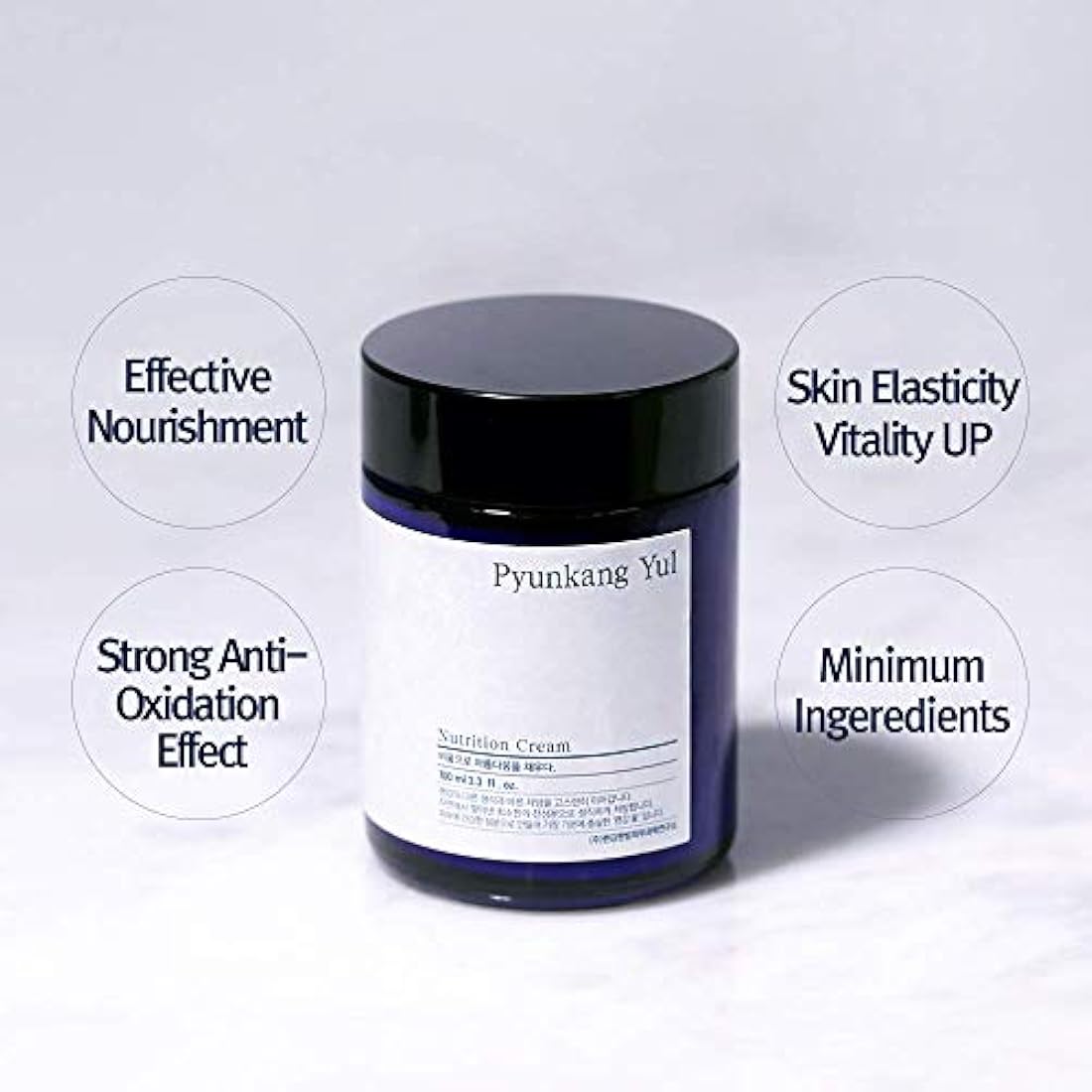 [PKY] Pyunkang Yul Nutrition Cream for Powerful Hydration with Minimal Ingredients, Face Moisturizer with Balanced Nourishment, Zero-Irritation, Korean Skincare (3.38 Fl.Oz, 100ml).