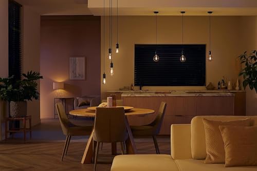Philips Hue White Ambiance Filament ST72 Giant Smart Light Bulb [E27 Edison Screw] with Bluetooth. Works with Alexa, Google Assistant and Apple Homekit