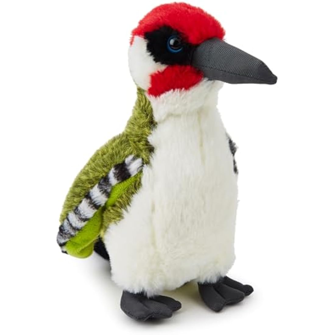Zappi Co Green Woodpecker Plush Toy (25cm) - Playful, Cuddly Bird, Eco-Friendly for Children, Enhances Imaginative Play, 100% Recycled