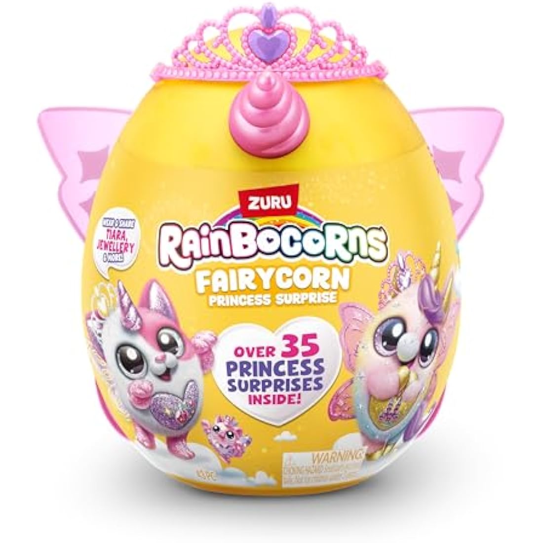 Rainbocorns Fairycorn Princess Series 6 Ruby the Unicorn - Collectible Plush - Magical Fairy Princess Surprises, Cuddle Plush Stuffed Animal, Stickers (Unicorn)