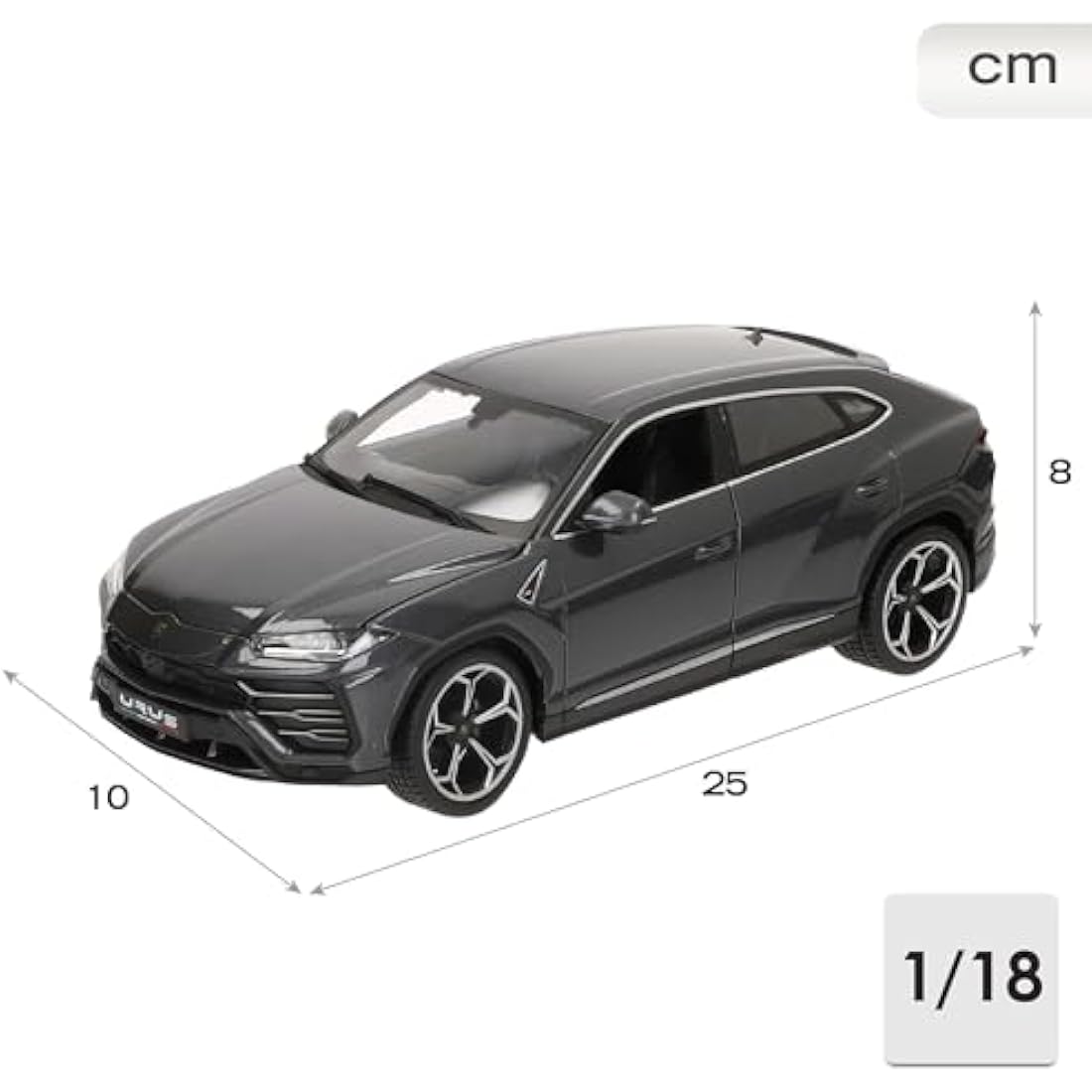 Bburago - 18-11042 - Lamborghini Urus 1/18 Miniature Vehicle, Yellow