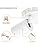 KYOTECH 3 Way LED Ceiling Light Rotatable GU10 Ceiling Spotlights Fitting GU10 Sockets White Angle Adjustable Lighting for Kitchen Living Room and Bedroom, Bulb not Included
