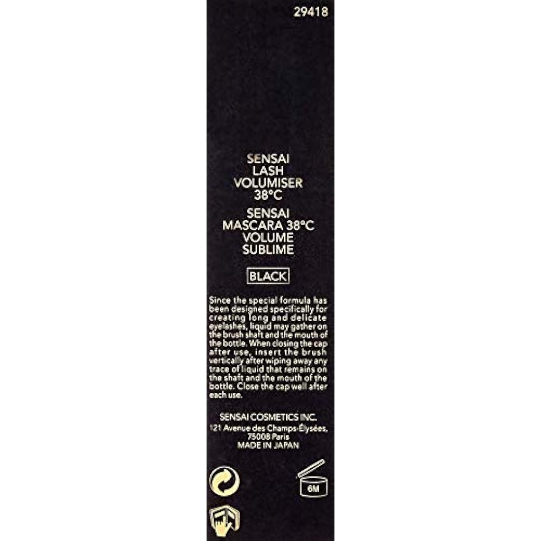 Sensai Masc 38 Grad Vol 01 Black