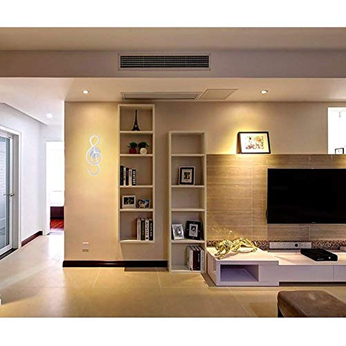 KAWELL 22W Creative Modern LED Wall Light Indoor Wall Lamp LED Light Aluminum Music Symbol Art Decoration for Bedroom Living Room Lounge Cafe Corridor