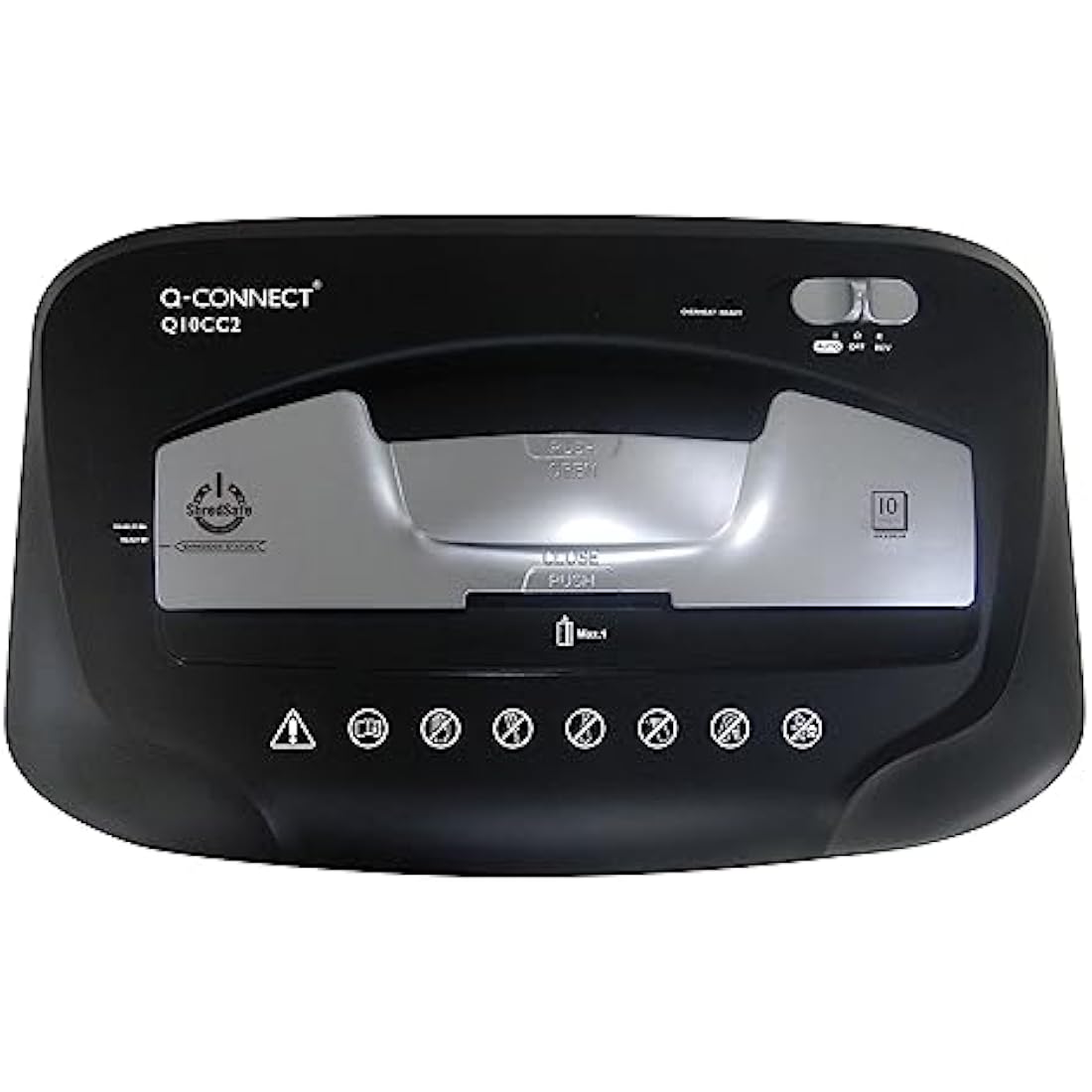 Q-Connect Cross Cut Paper Shredder Q10CC2, Black