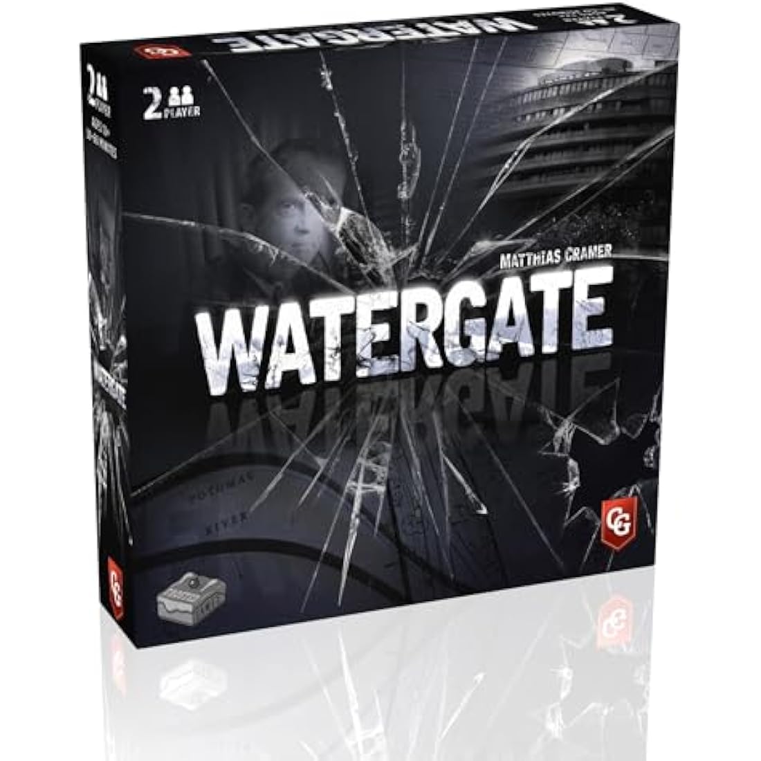 Capstone Games | Watergate | Board Game | 2 Players | Ages 12+ | 30-60 Minute Playing Time, Brown