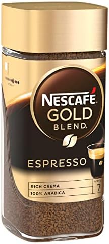 NESCAFÉ Espresso Instant Coffee, Rich Crema, 100 Percent Arabica Premium Instant Espresso Coffee, 95g (Pack of 6)