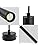 Vecys 2PCS Modern COB LED Cylinder Pendant Light 5W COB Patch Cylindrical Long Tube Chandelier φ4*30.5CM Cylinder Chandeliers for Indoor Kitchen Island Dining Room Shop Bar Counter, Black