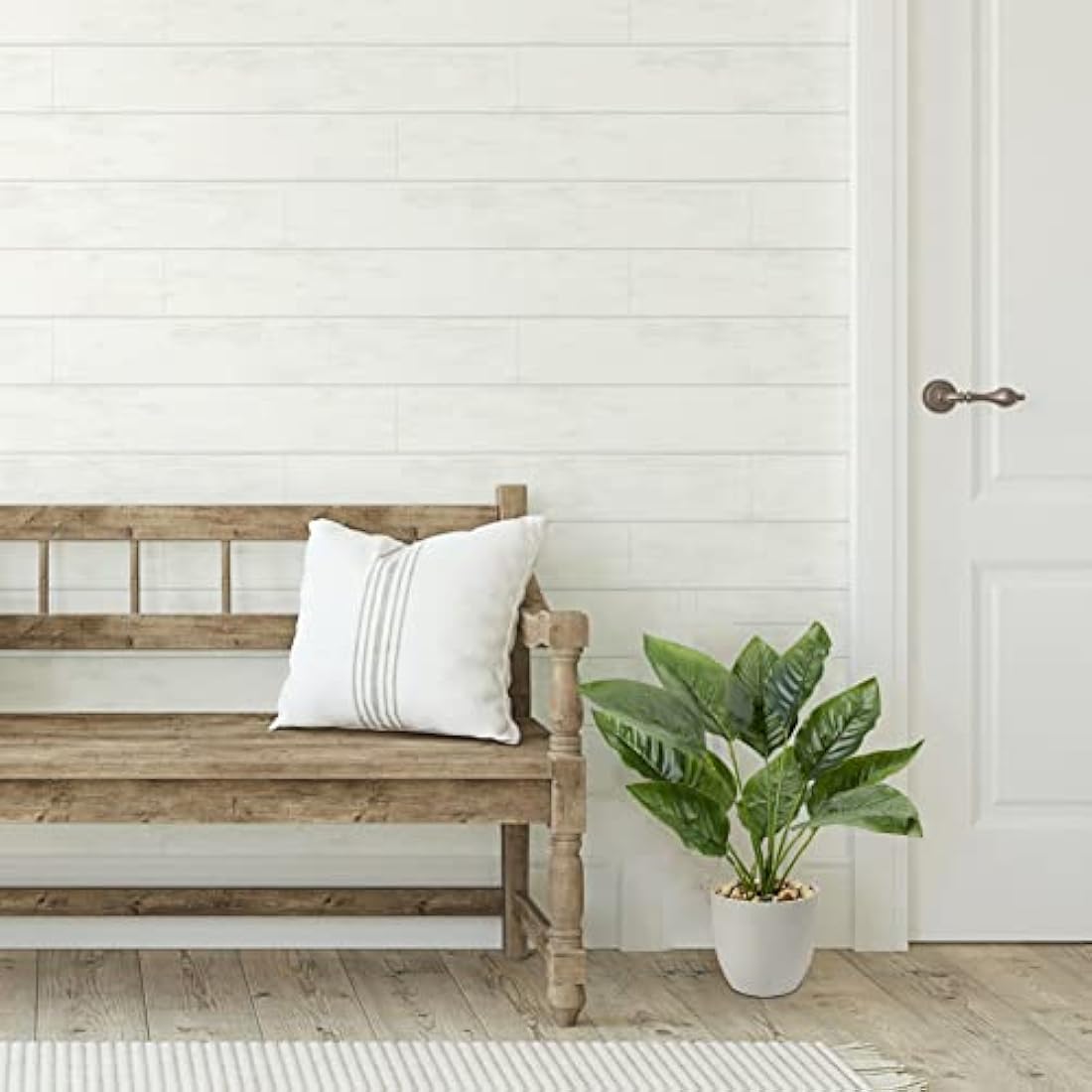 45CM Artificial Dieffenbachia Faux Plants Indoor Decorative Fake Tropical Plants Aesthetic Room Décor Greenery for Bedroom Office Home Desk Decoration
