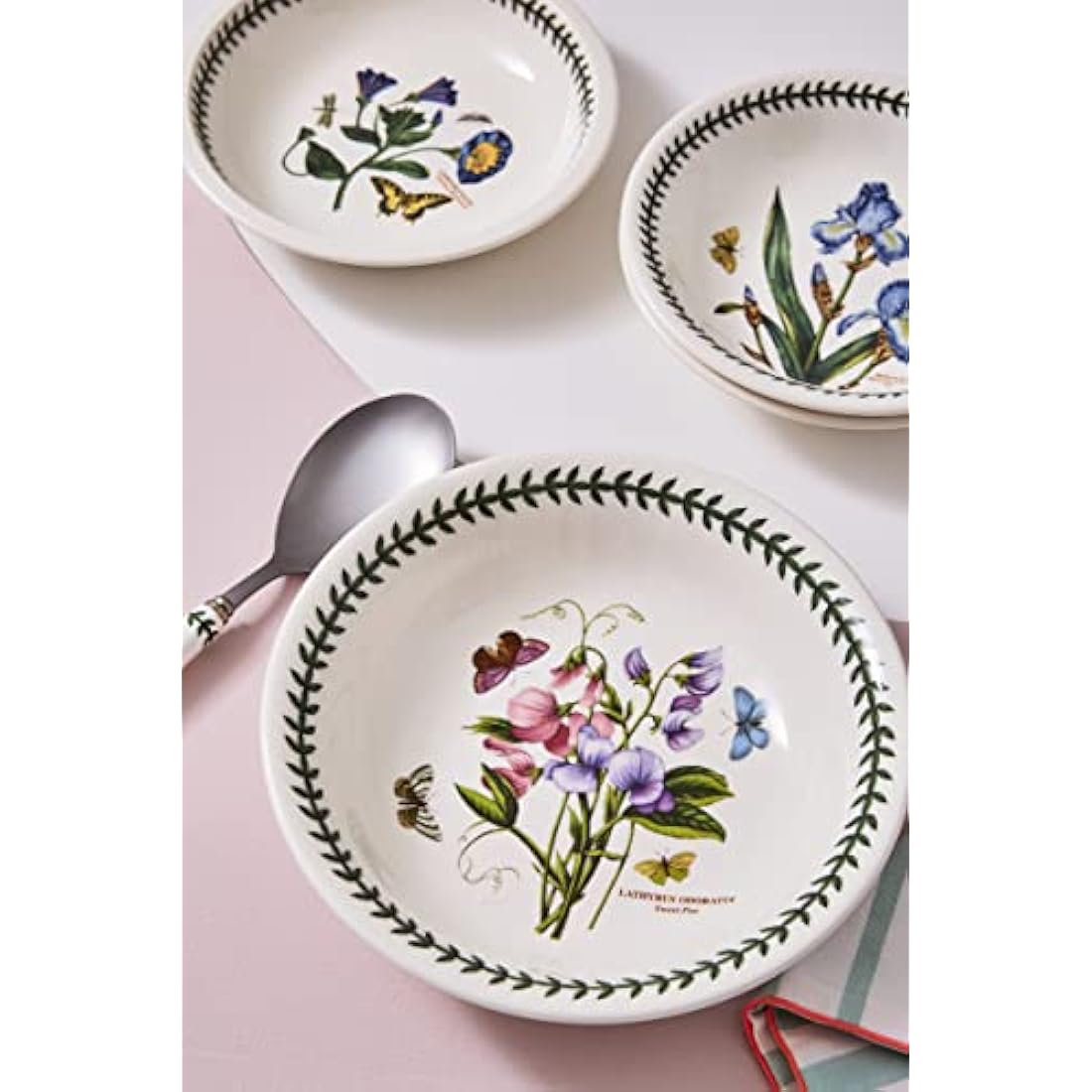Portmeirion Botanic Garden Pasta Bowl, Various Motif - set of 6, Dia.20cm