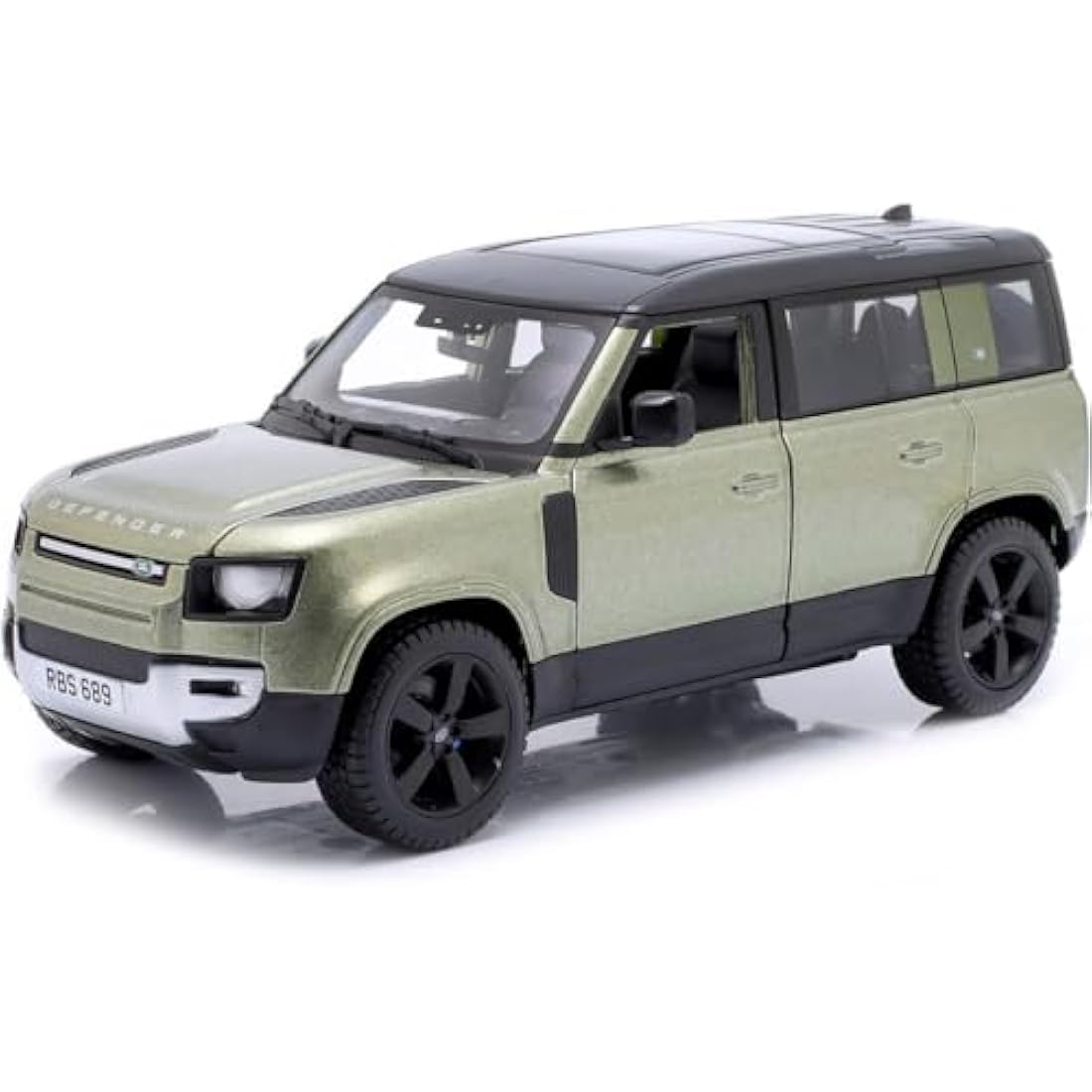 Bburago LAND ROVER DEFENDER - 1:24 Scale - Incredibly Detailed Die-Cast Replica Collectible SUV, Green