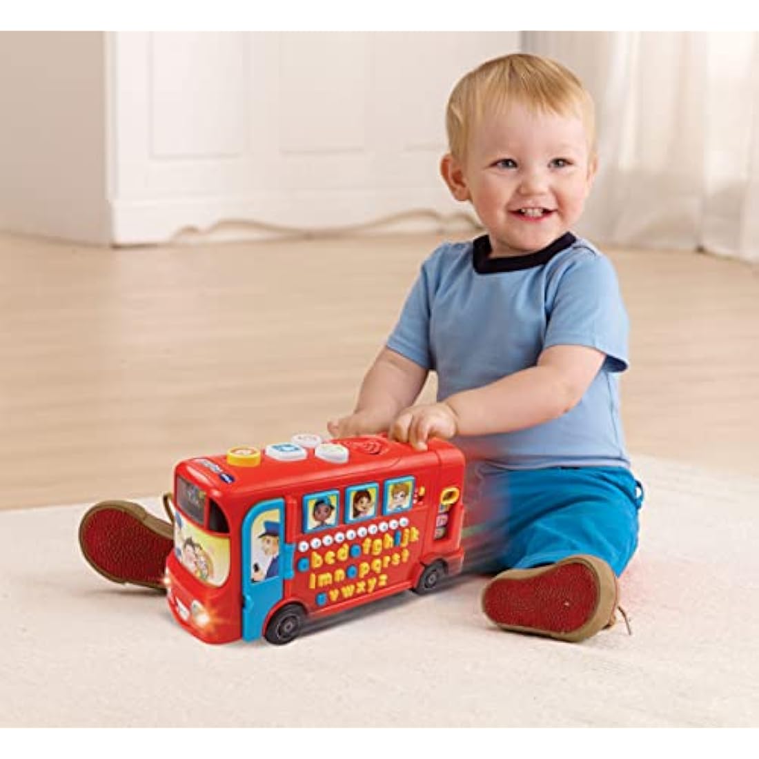VTech Playtime Bus with Phonics, Educational Toy for Children with Letters, Phonics & the Alphabet, Over 100 Interactive Curriculum Questions, Kids Learning Toy for 2, 3, 4+ Years, English Version