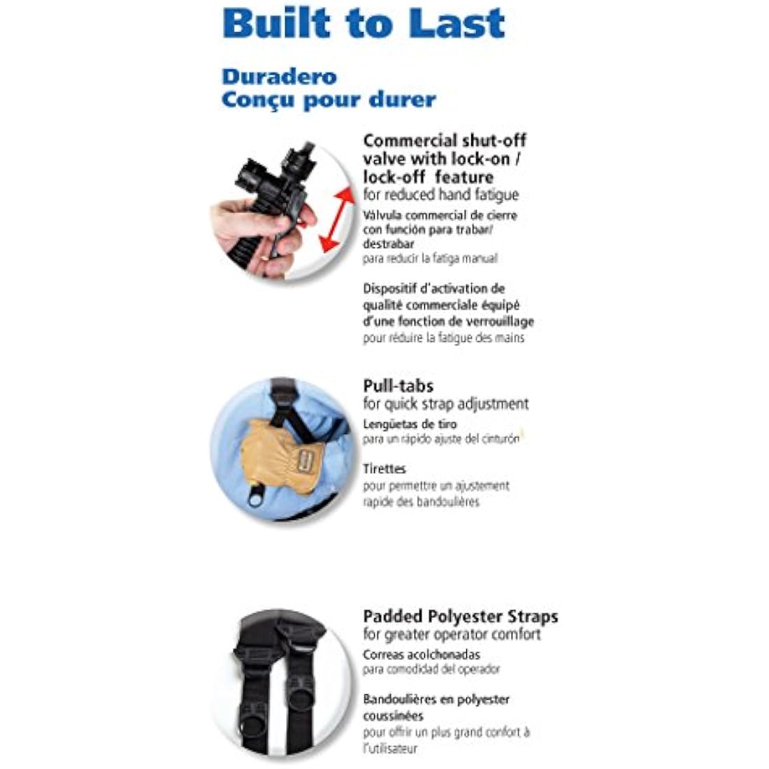 SOLO 425 4-Gallon Professional Piston Backpack Sprayer, Wide Pressure Range up to 90 psi