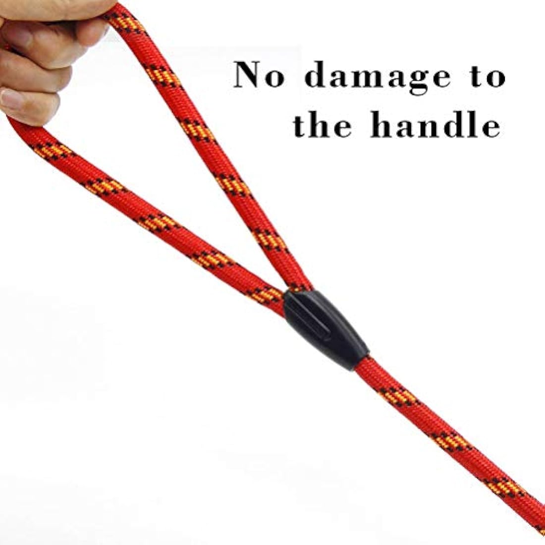 nuoshen Dog Slip Lead,125cm Extremely Durable Strong Dog Training Leash Rope Adjustable Pet Lead Leash for Dogs, Red