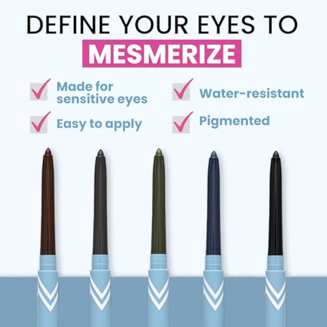 Prime Prometics PrimeEyes Glide Eyeliner for Mature Women – Water-Resistant, Long-Stay and Mess-Proof – Gel Cream Texture, Discreet Sharpener and Effective Smudger (Wood (Brown))