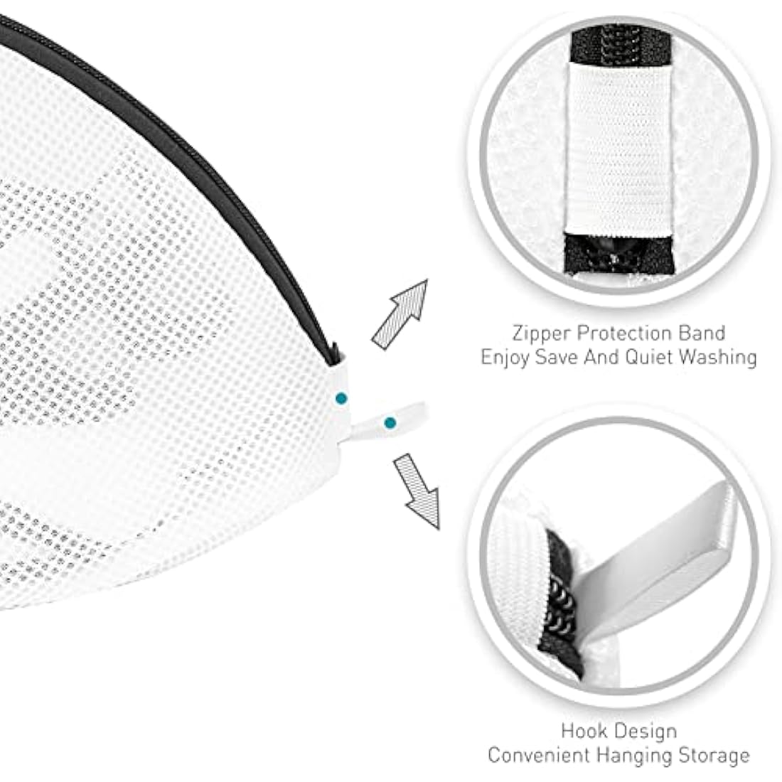 Prezon Premium Laundry Mesh Bag for Shoes or Sneaker, Multi Protection Wash Laundry Net With Durable Zipper Laundry Bag for Travel - 2 Set